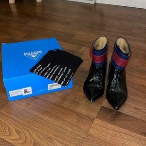 John Fluevog ankle boots. Size 9.5. Patent leather